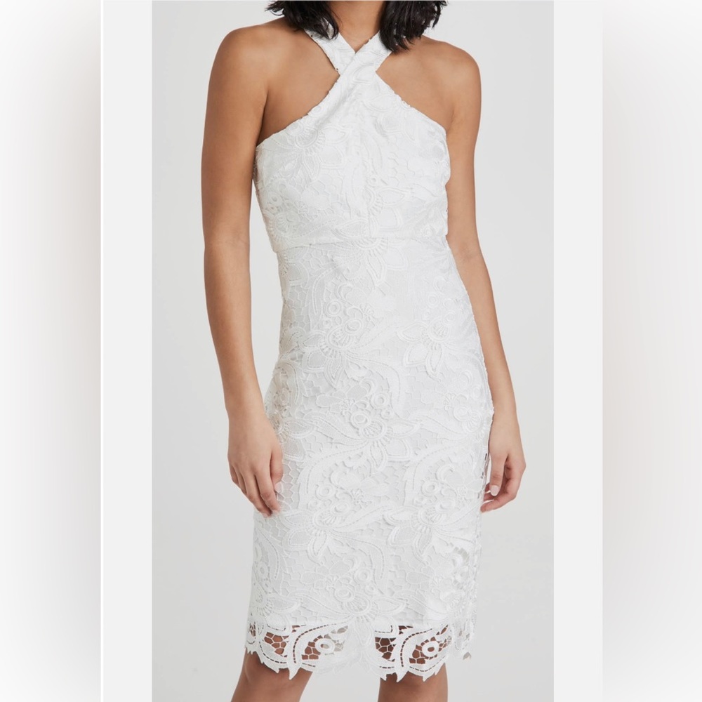 LIKELY Carolyn lace halter dress